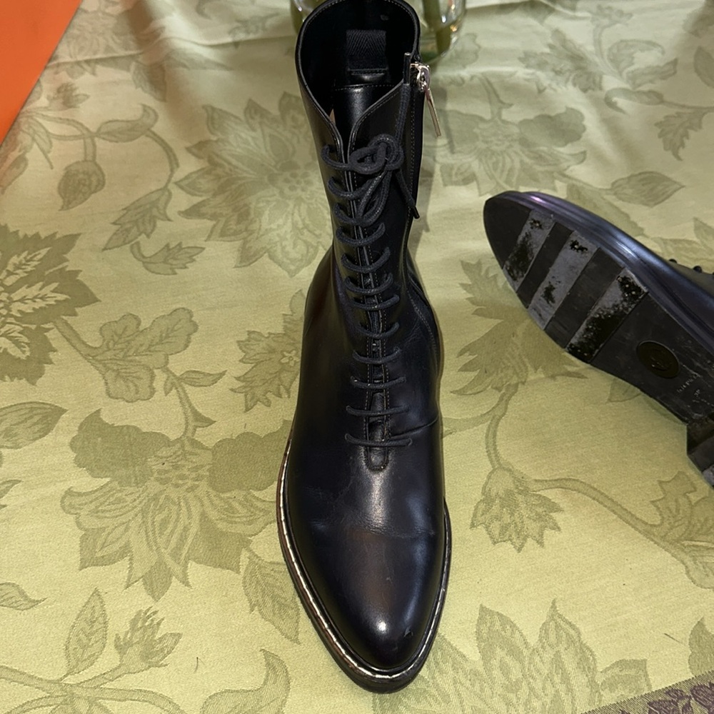 The ROW black leather boot - Picture 3 of 11
